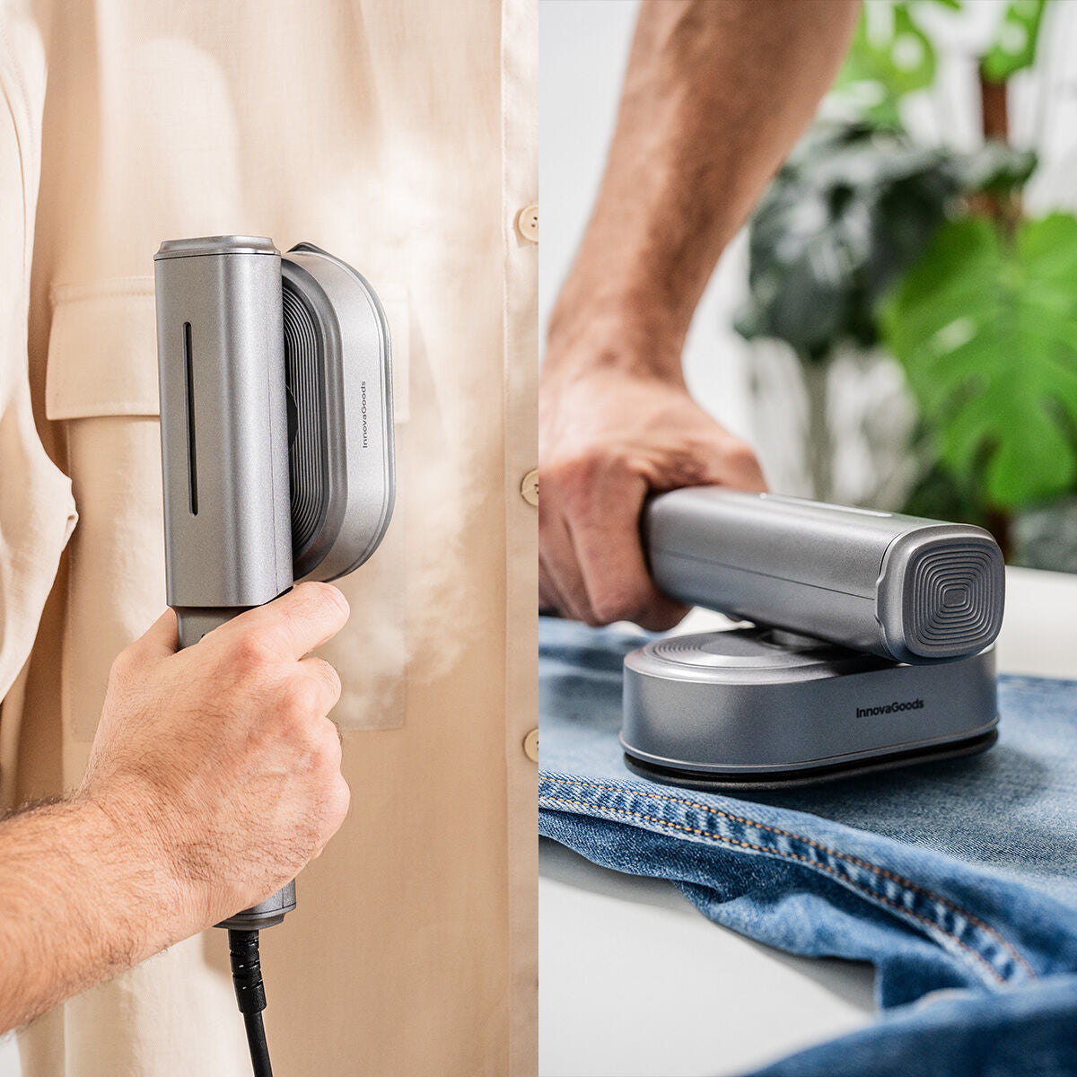 Fiare de călcat verticale cu aburi pentru călătorii